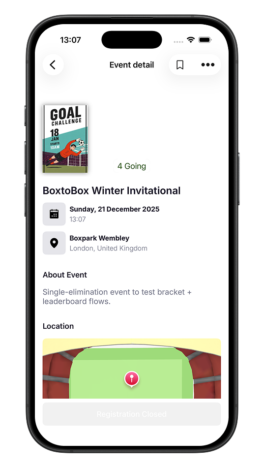 BoxtoBox fixtures list